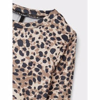 NAME IT Leopard Bluse Sienna Kelp